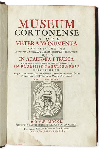 (CORTONA.) [Valesi, Francesco; et al.] Museum Cortonense.